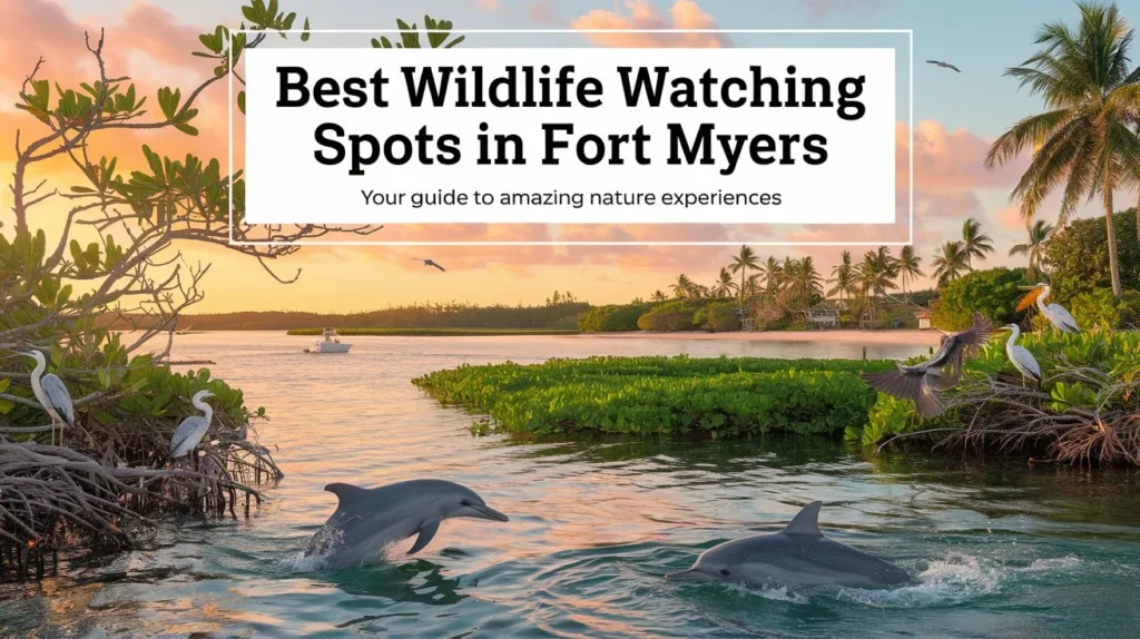 How can I find the best spots for wildlife watching in Fort Myers